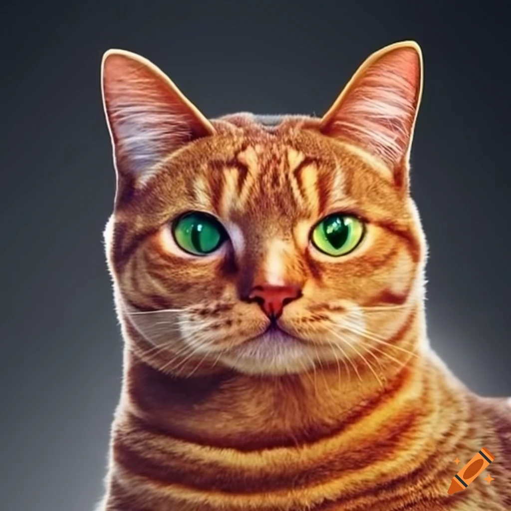 Cat sitting on Craiyon