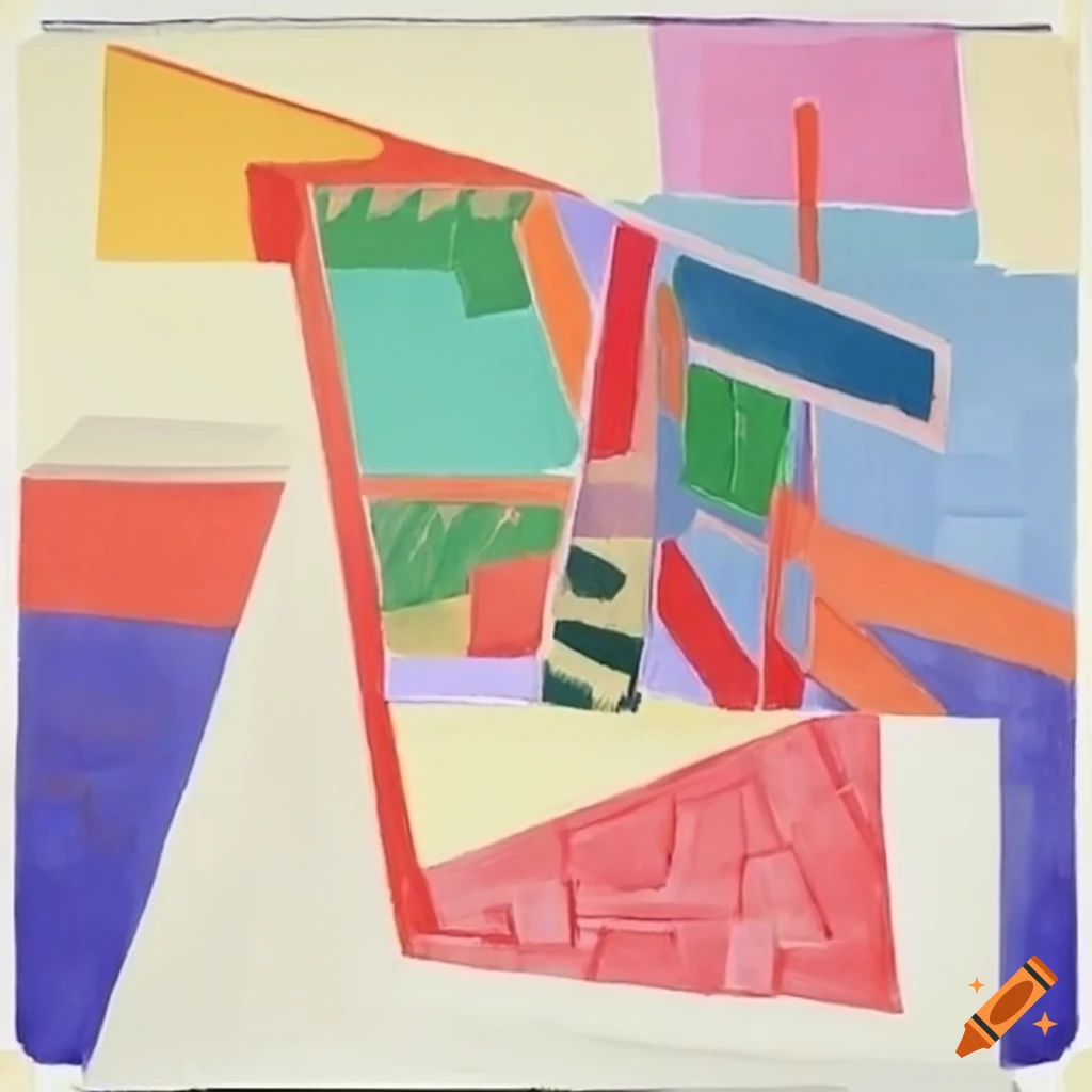 special-shaped spatial structure inspired by Picasso and Hockney