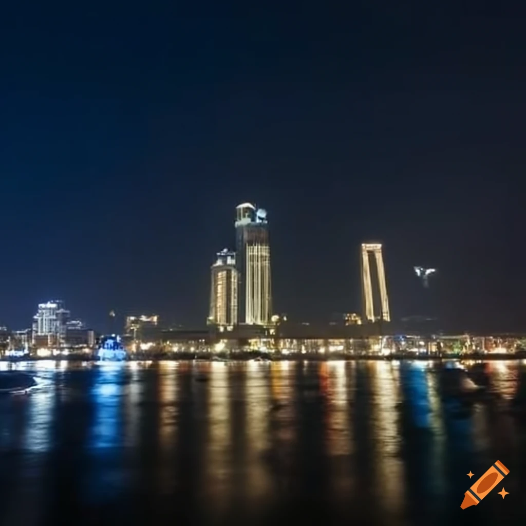 People enjoying the view of han river on Craiyon