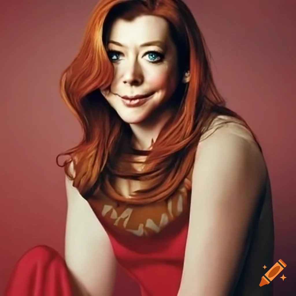 Portrait Of Actress Alyson Hannigan