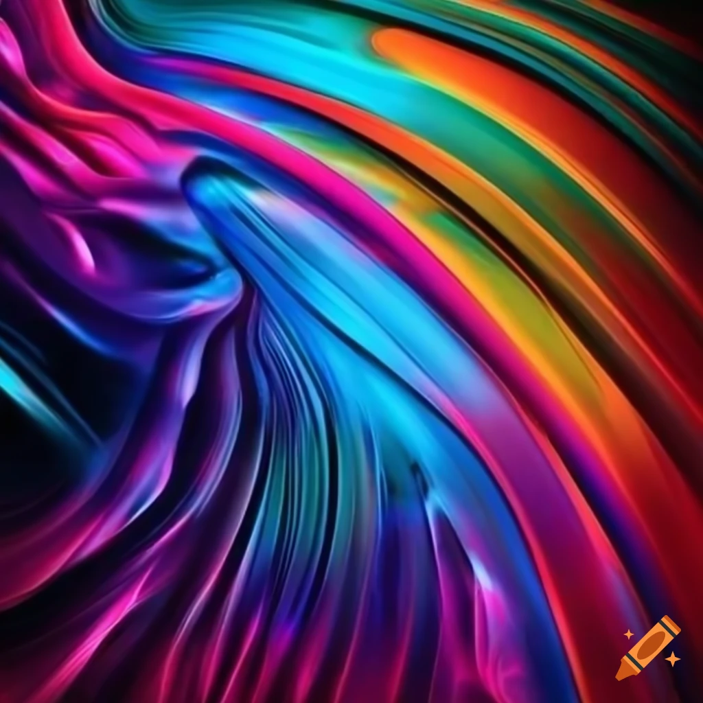 vibrant abstract art with colorful lines