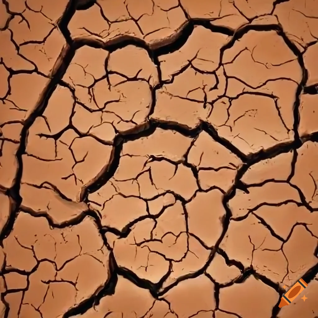 Cracked clay texture