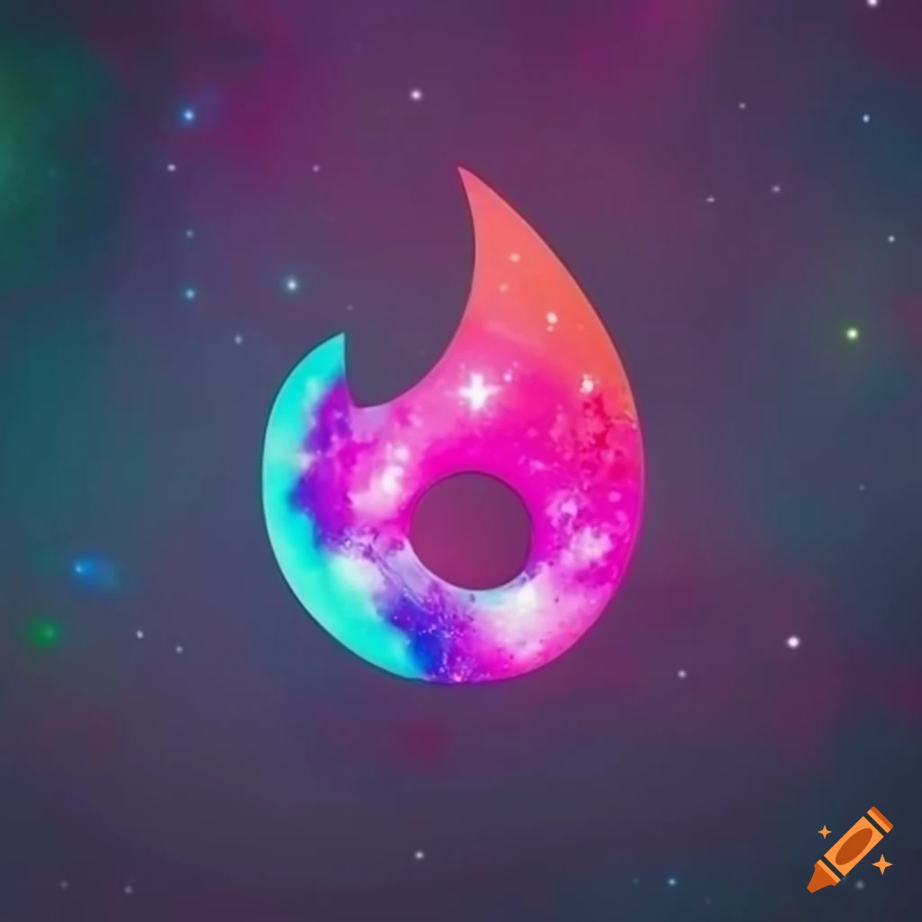 galaxy-themed Tinder logo