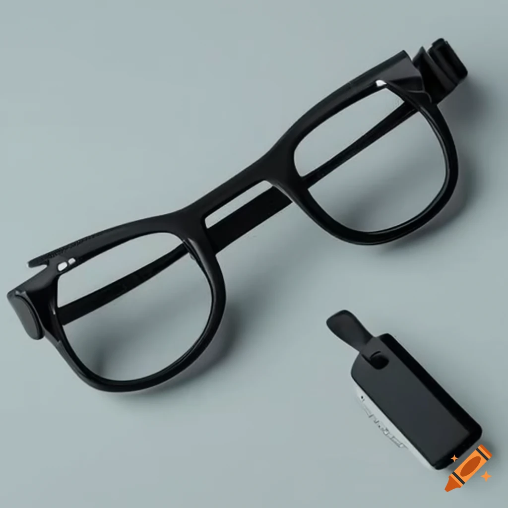 Smart glasses accessory with builtin camera and sensor on Craiyon