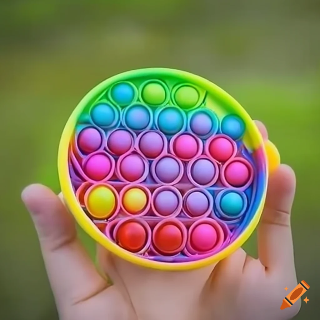 Colorful fidget toy for relaxation and focus on Craiyon