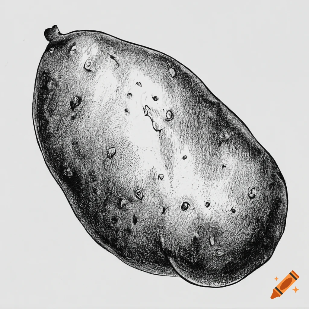 Potato And Sweet Potato Drawing Stock Illustration - Download Image Now -  Sweet Potato, Illustration, Line Art - iStock
