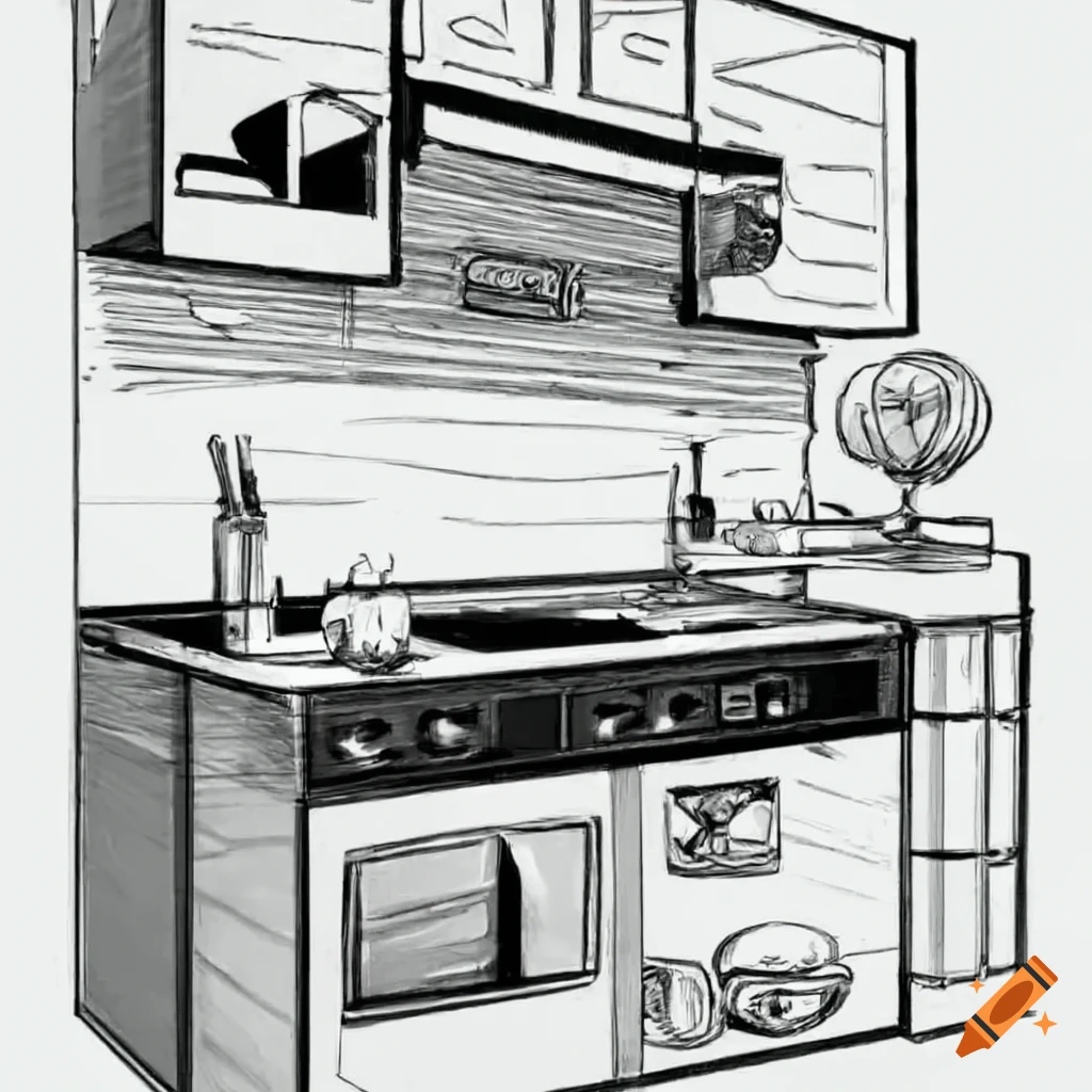 Kitchen Cabinet Sketch Vector Images (over 220)