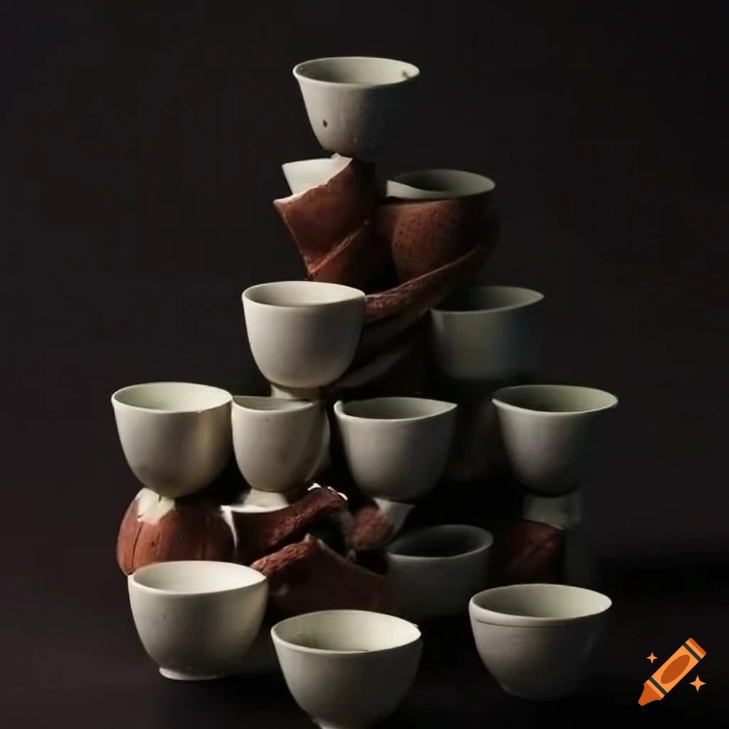 pile of sake cups