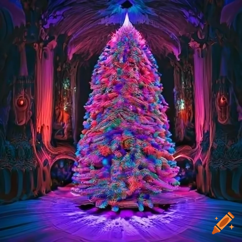 This Terrifying Spinning Holographic Christmas Tree Could Leave You  Ho-Ho-Horribly Maimed