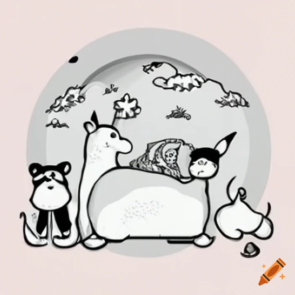calming animals in a heavenly baby nursery