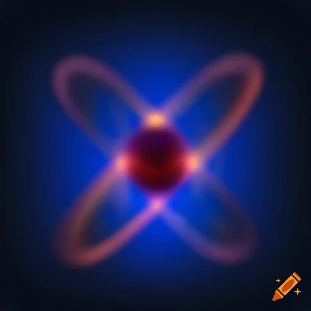 Close-up image of an atom