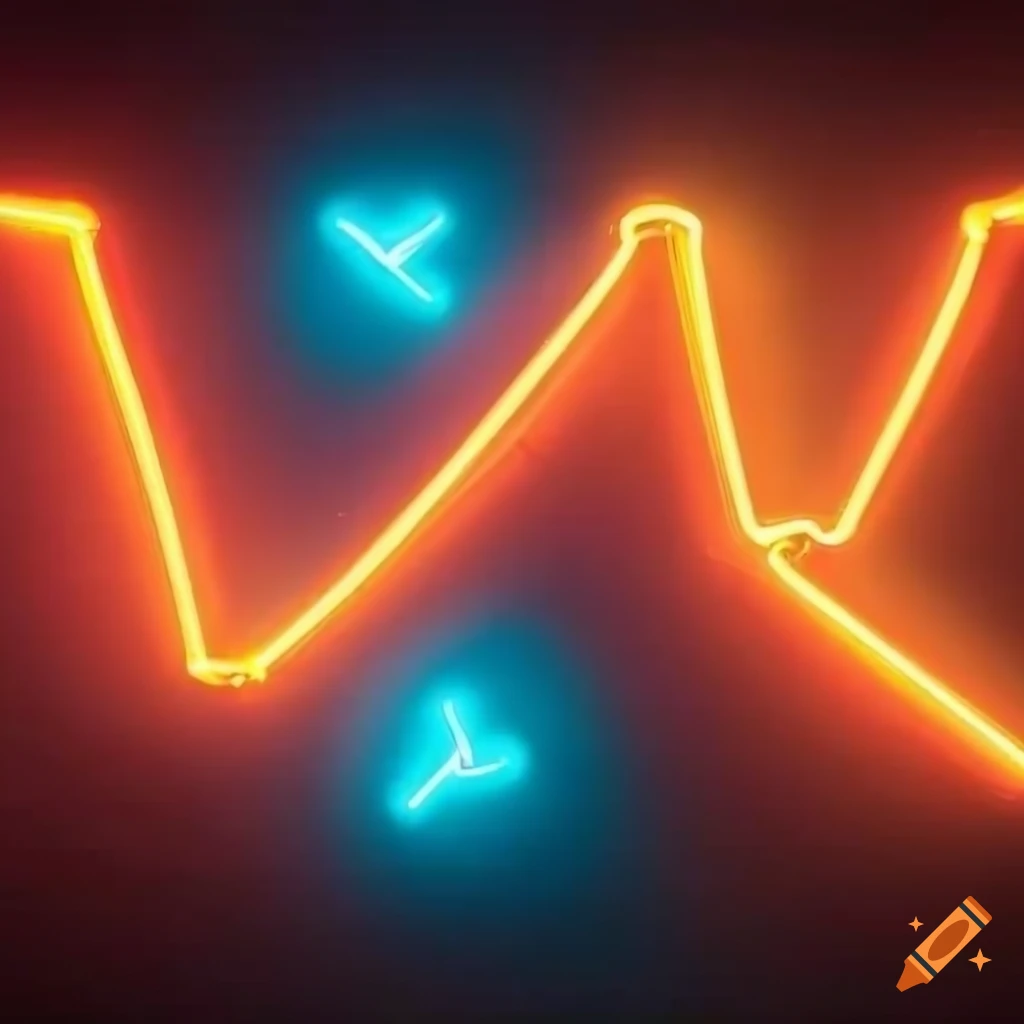 Neon lights spelling shaw199 on gaming background on Craiyon