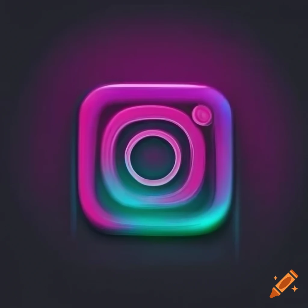 Instagram Logo Mini Neon LED Sign