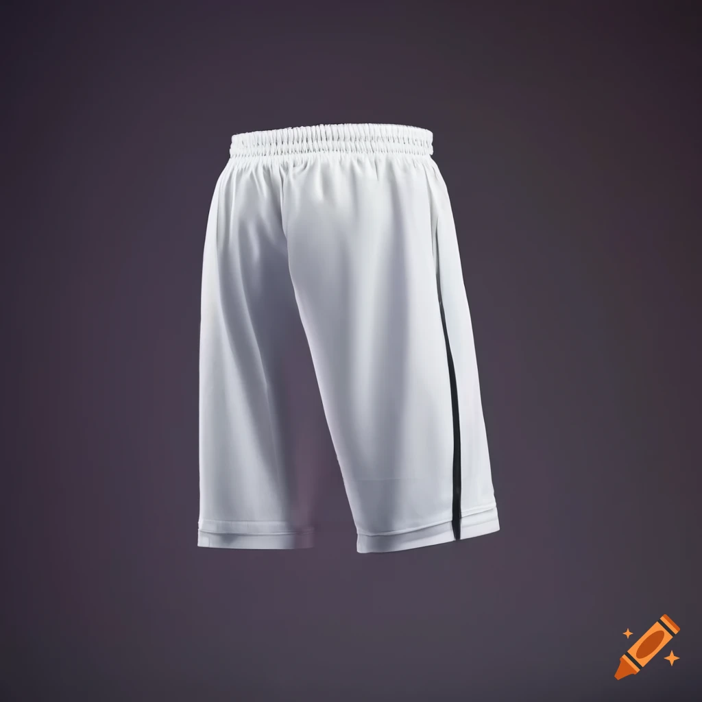 White basketball shorts
