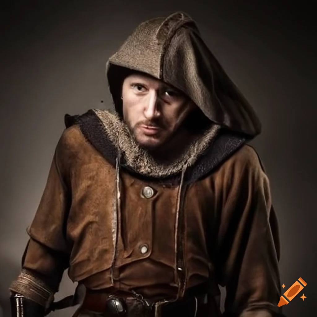Image of a rugged medieval gipsy bandit on Craiyon