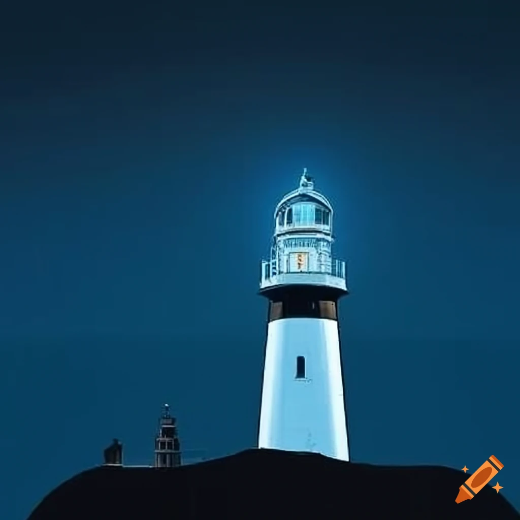 S logo integrated with a lighthouse