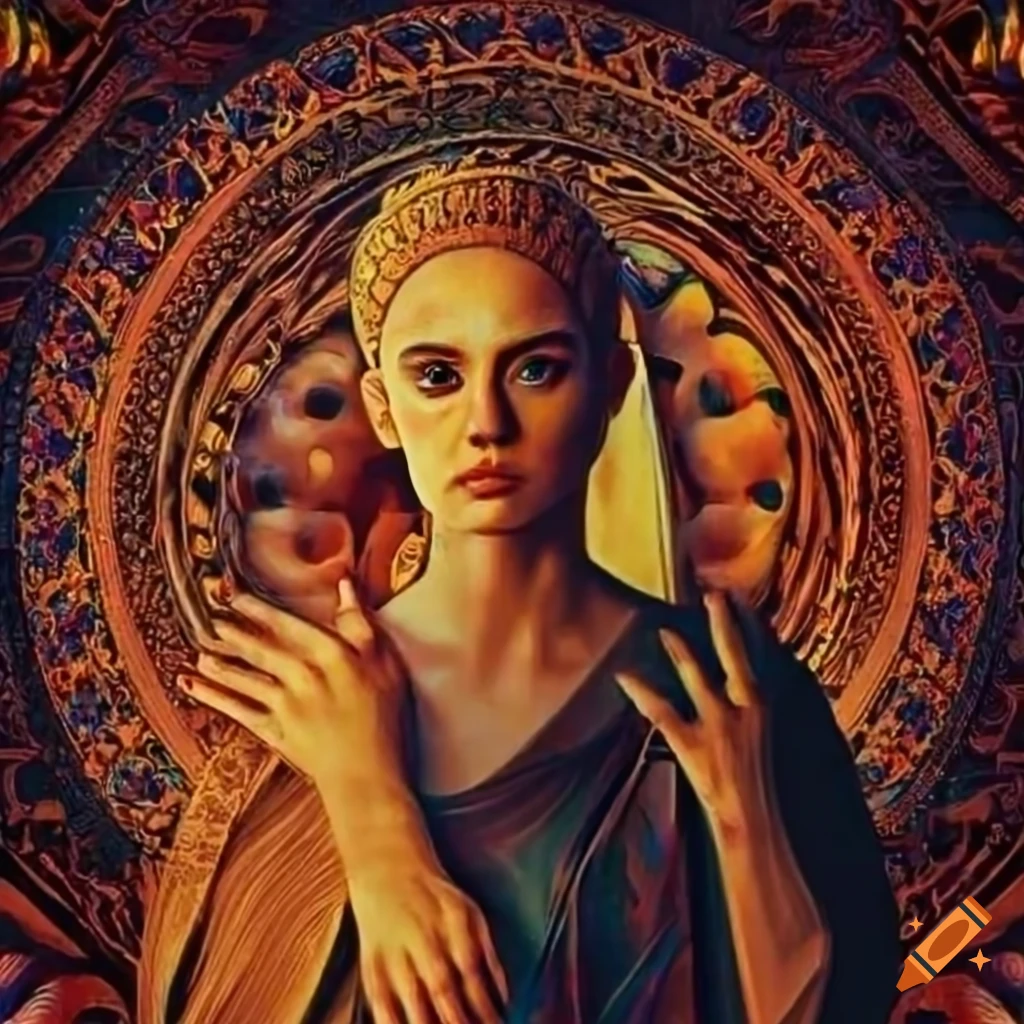 obra maestra de arte psicodélico persa