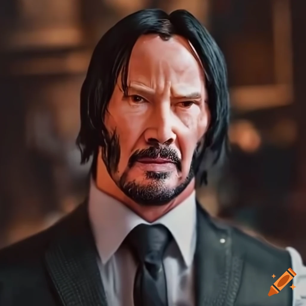 Image of john wick with down syndrome on craiyon