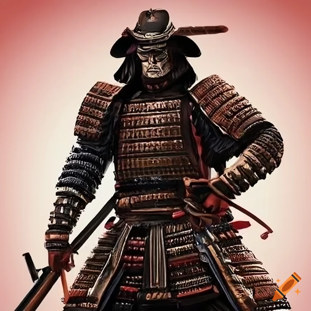 Modern samurai illustration