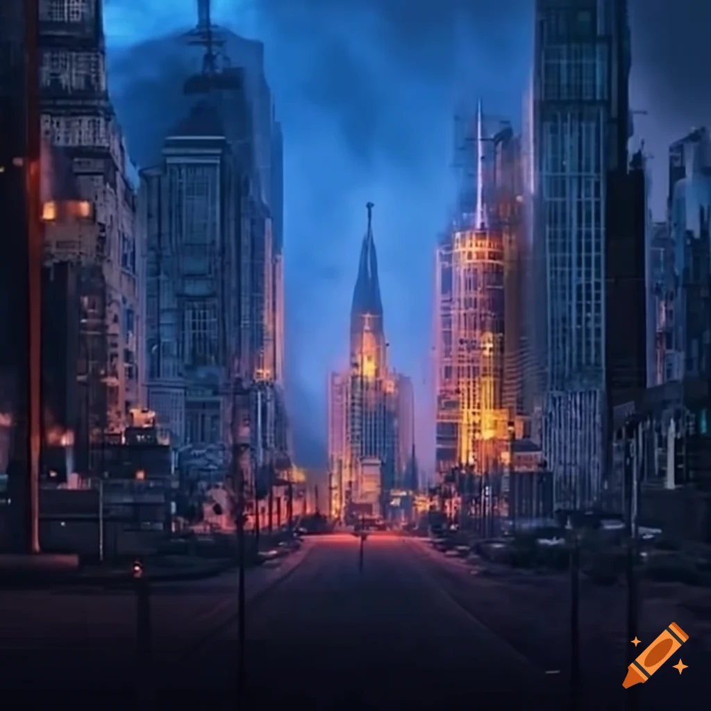 Cityscape With A Peaceful Blend Of Nature cityscape-with-a-peaceful-blend-of-nature