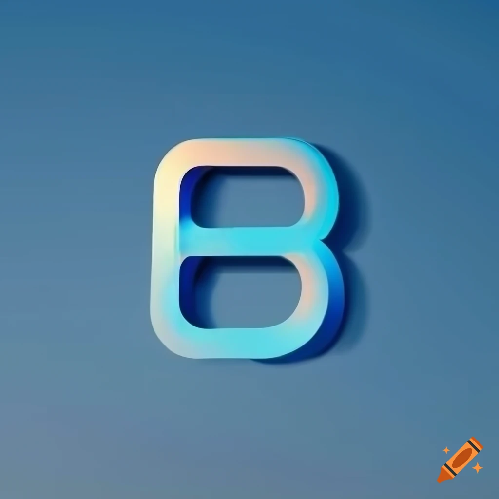 blue letter B logo against the sky