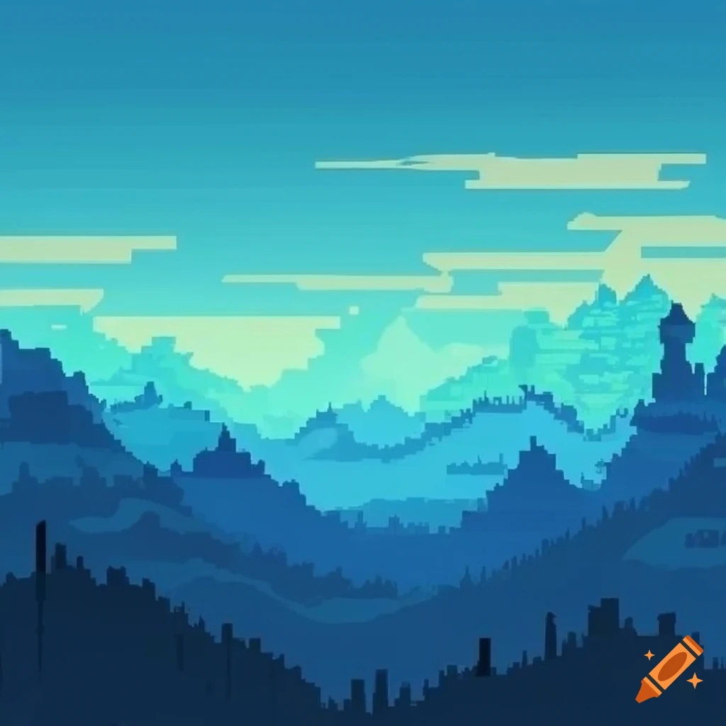 16-bit landscape background