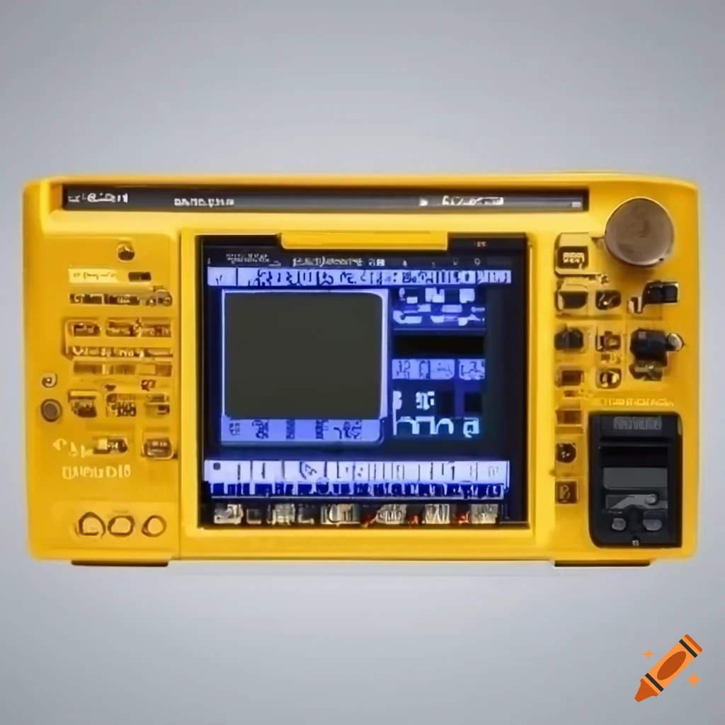 Front view of a signal generator display device on Craiyon