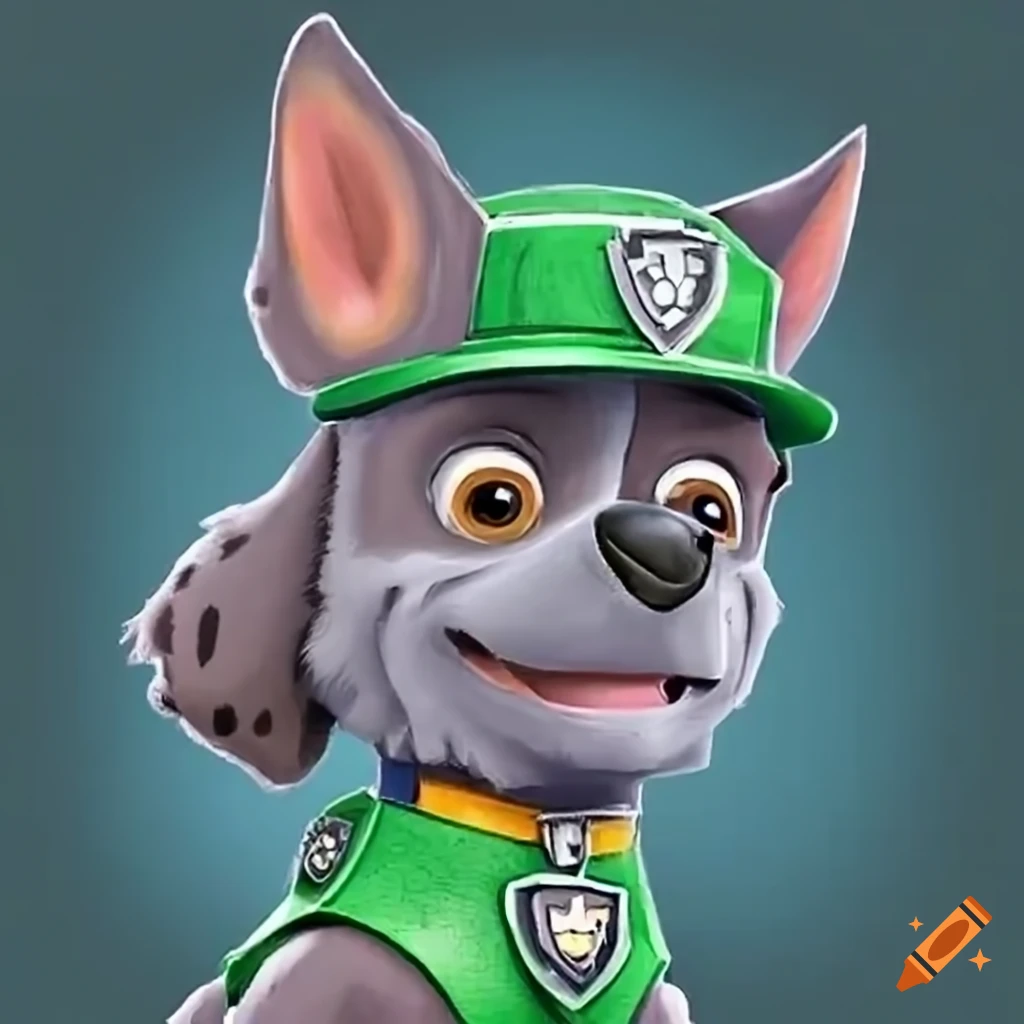 Image of rocky from paw patrol on Craiyon