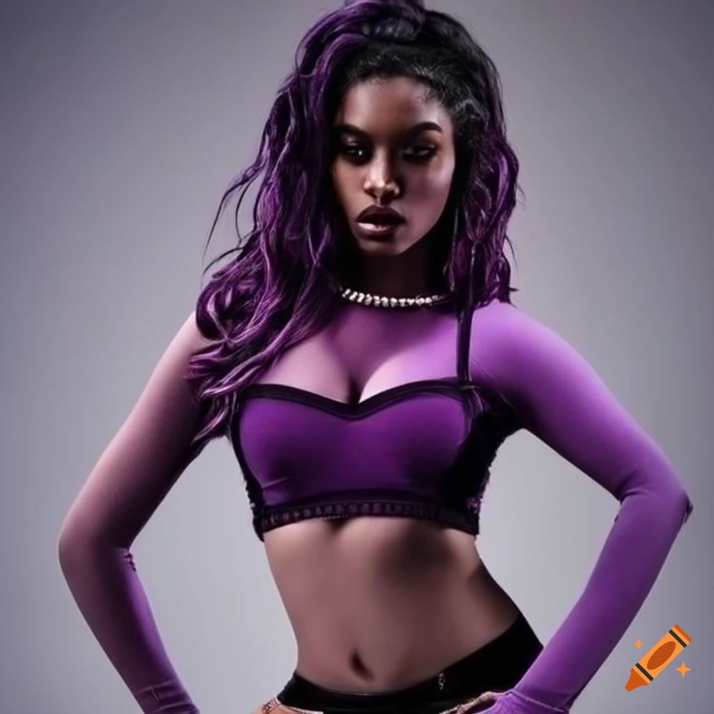 Little African Girl Dressed Purple Blouse Stock Photo 118833163 |  Shutterstock