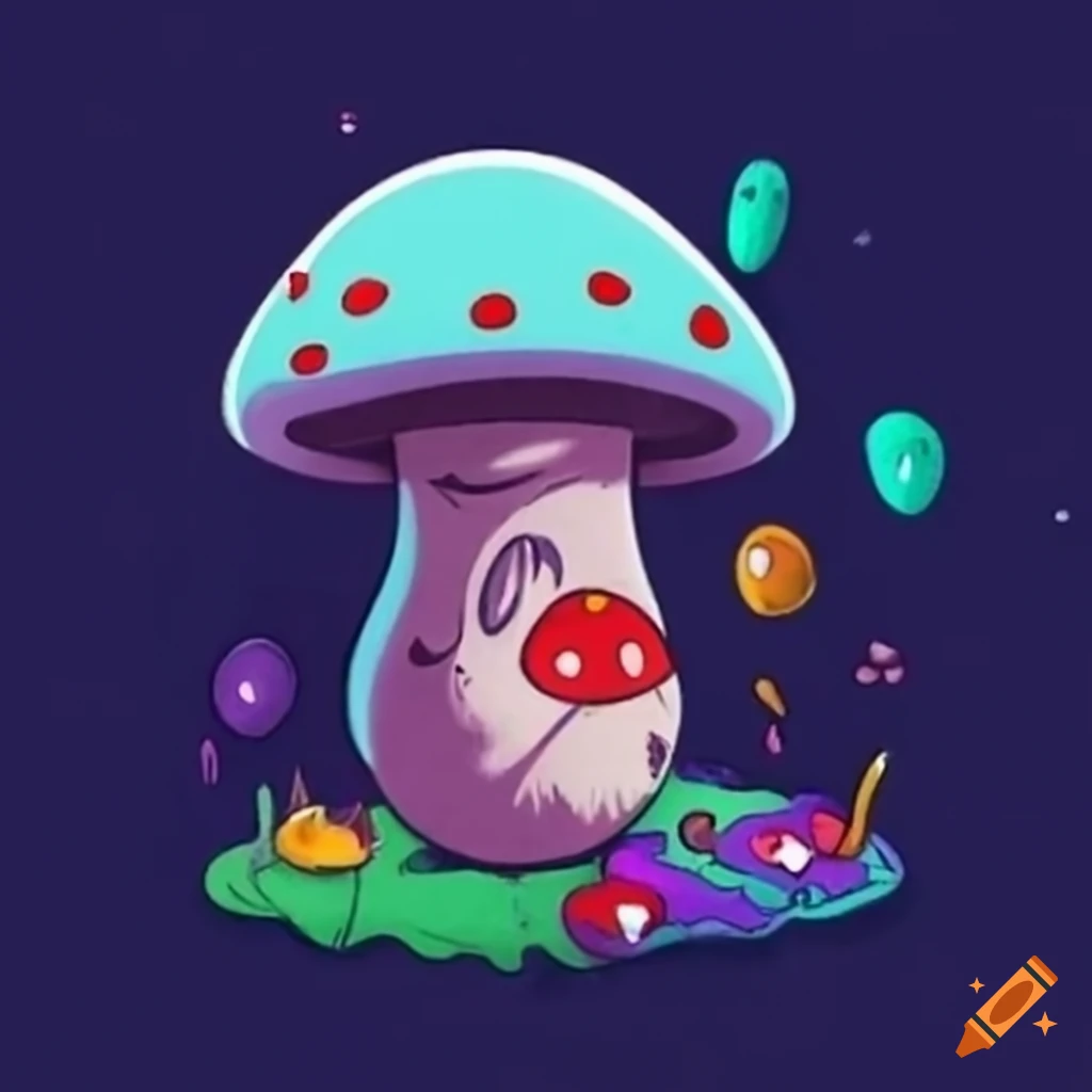 Logo Of A Globe And Mushroom On A T shirt logo-of-a-globe-and-mushroom-on-a-t-shirt