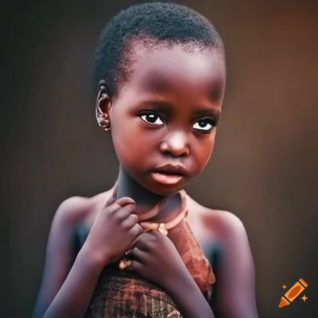 Poster of a missing african girl