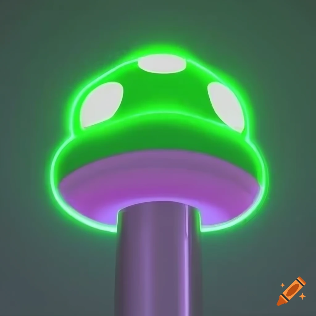 Neon Green And Purple 3d Rendering Of A Futuristic Villain On Craiyon