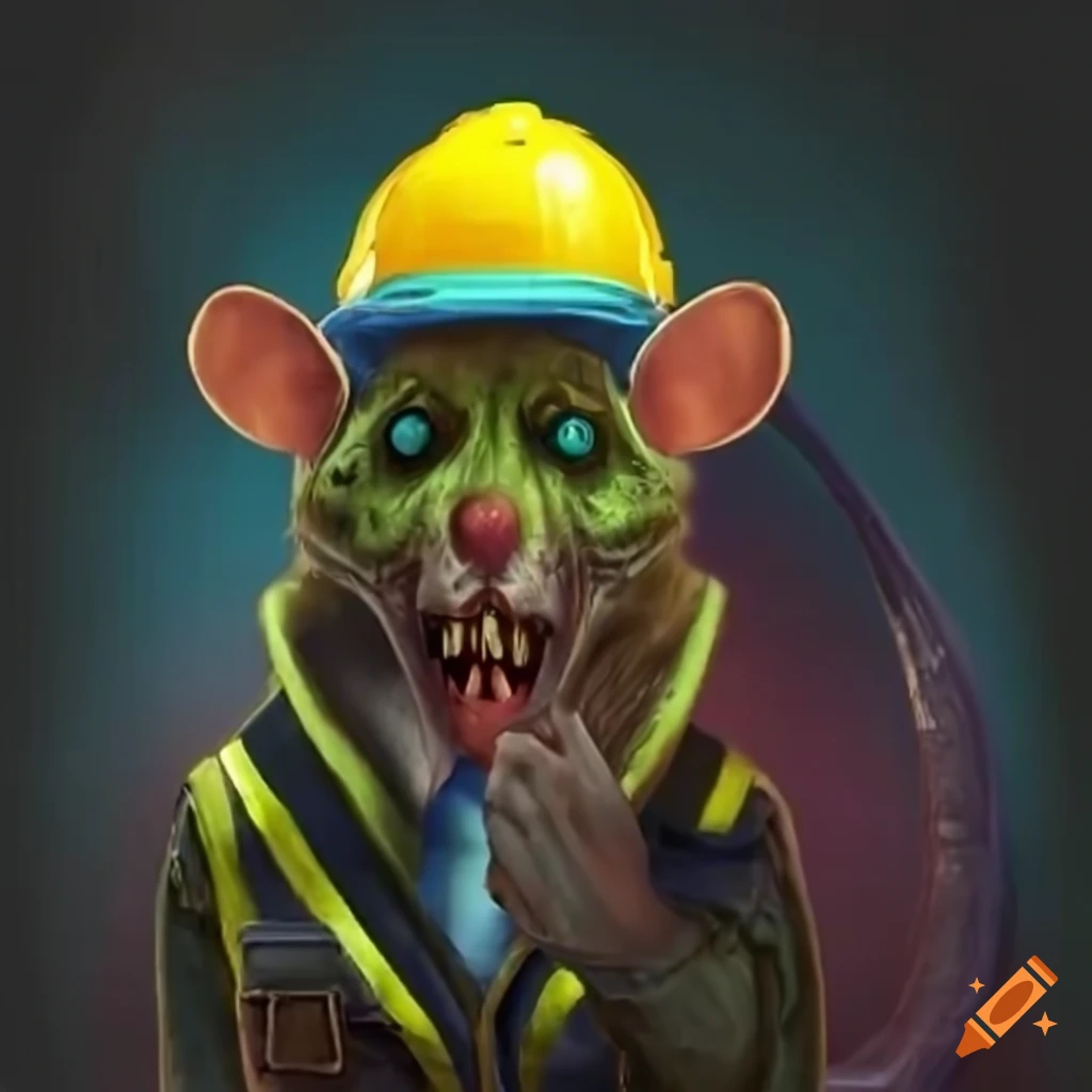 ghoulish-rat-with-hard-hat-and-safety-vest-holding-a-clipboard-on-craiyon