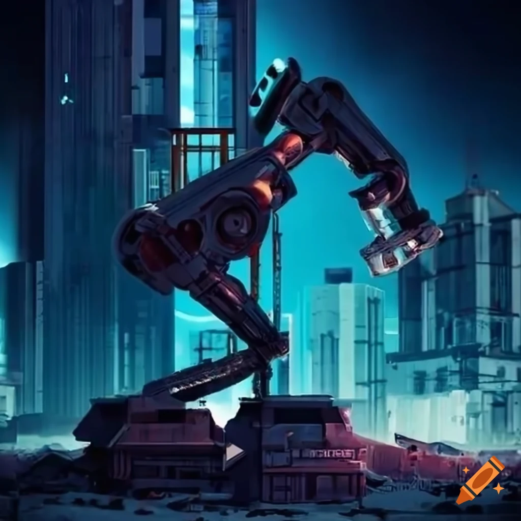 cyberpunk-robot-working-on-a-construction-site-on-craiyon