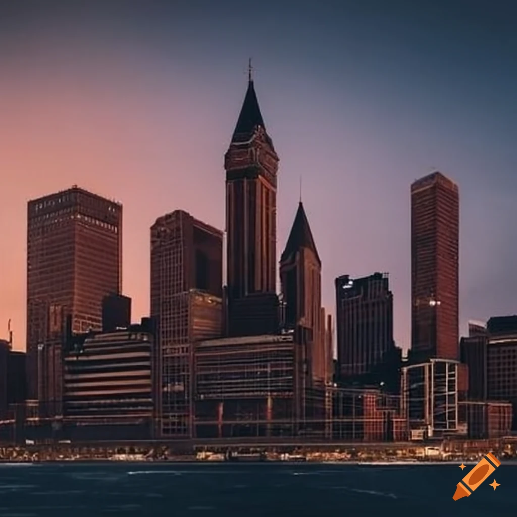 Cityscape Of Detroit On Craiyon