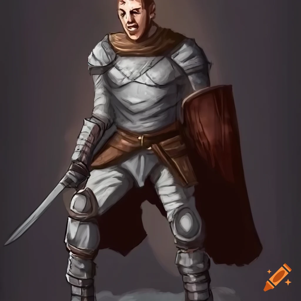 Portrait of a dungeons and dragons character named ol fleet feet of