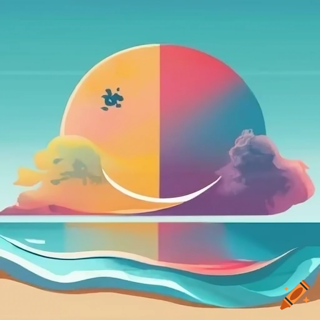 stylish logo for hot beach days