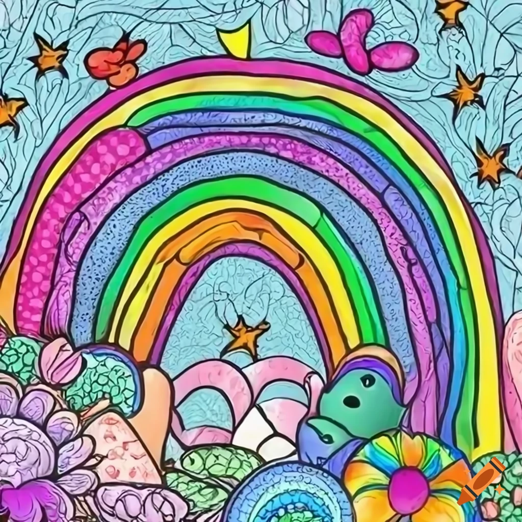 Drawing: Beautiful Rainbow and Words BE HAPPY Stock Photo - Image of blue,  colorful: 92133664