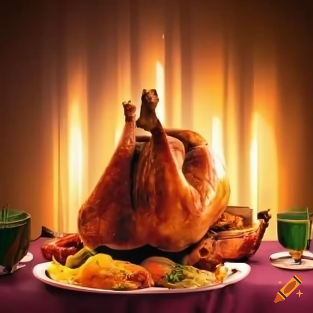 Web 3 community celebrating thanksgiving together on craiyon
