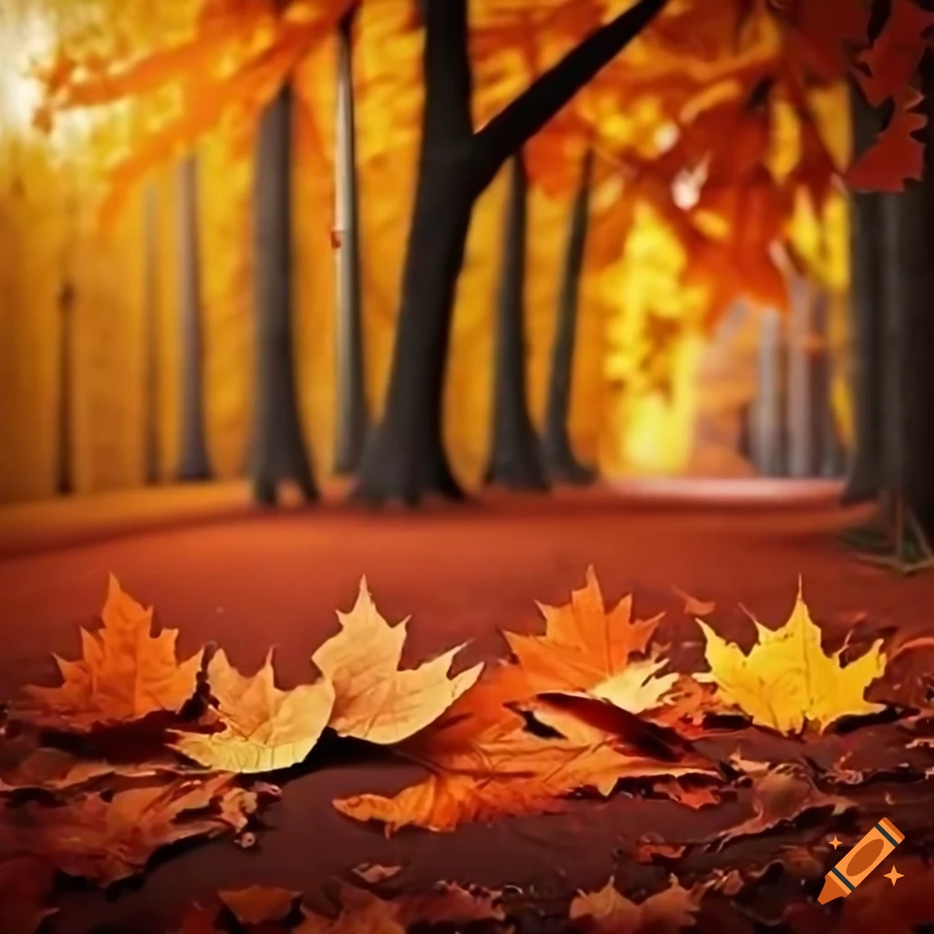 Autumn leaves thanksgiving poster