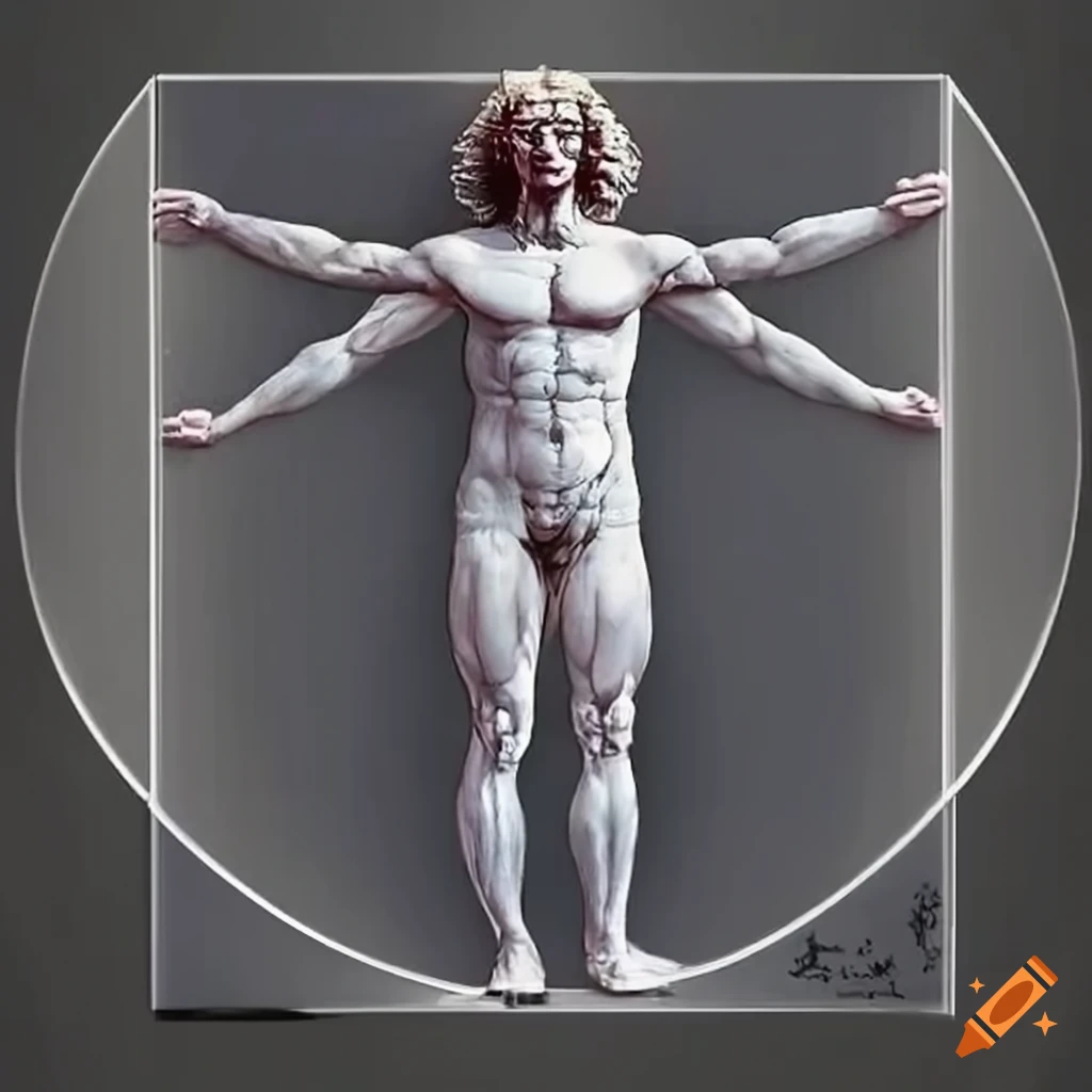 Leonardo Da Vinci Inspired Vitruvian Man Drawing Renaissance Art Digital  Art Printable JPG File - Etsy