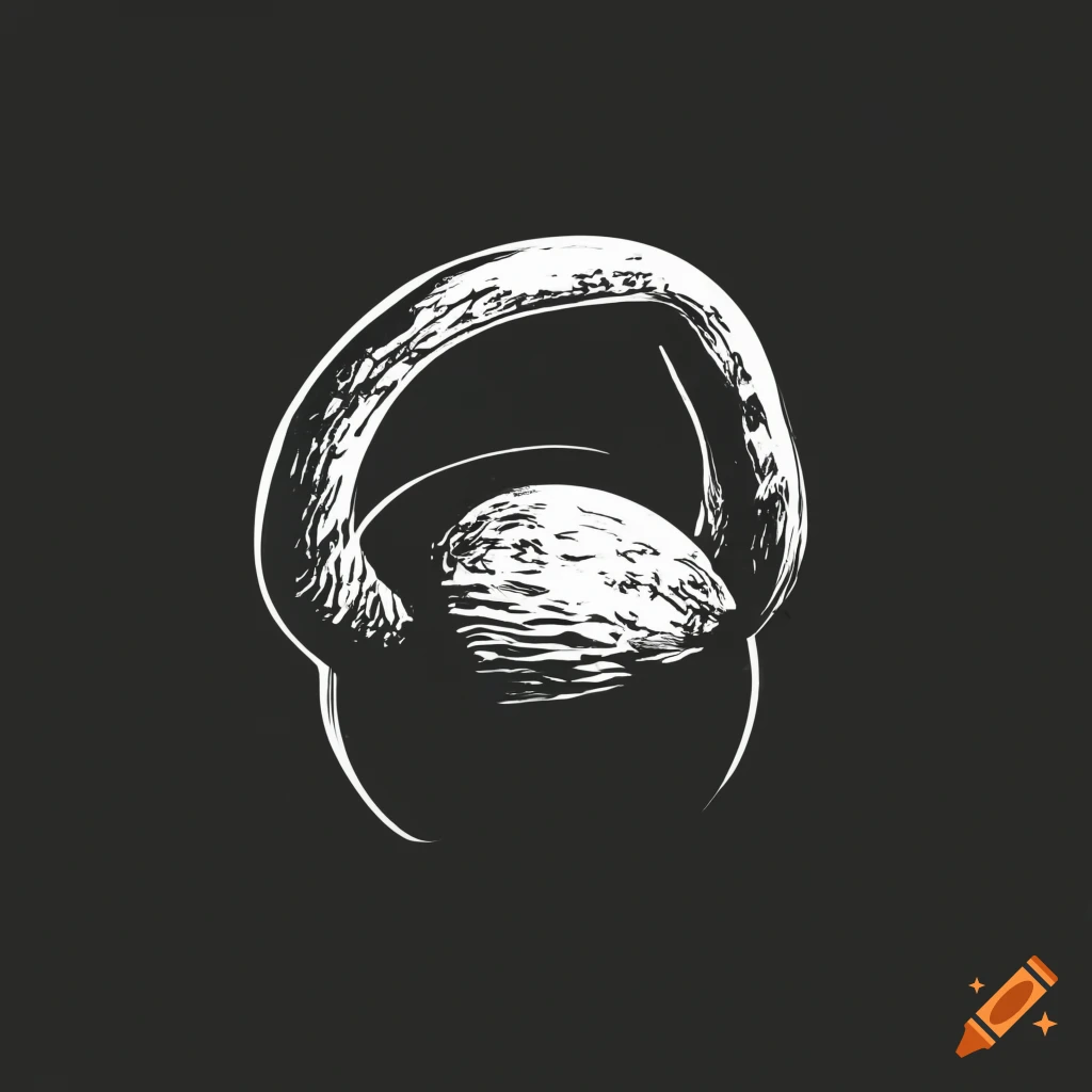 Solar System With Kettlebells On Black Background