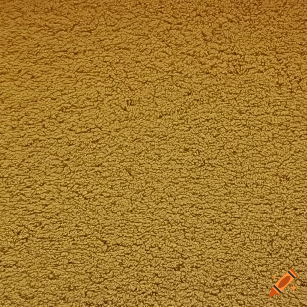 Texture of a moist yellow carpet on Craiyon