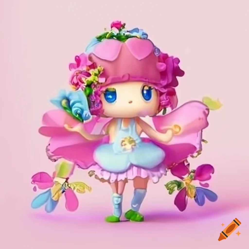 Fairy jasmine with colorful flowers on Craiyon