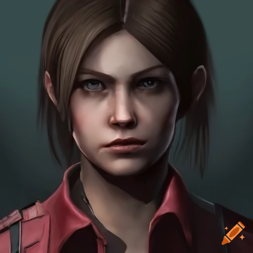 Portrait of claire redfield from resident evil 2 on Craiyon