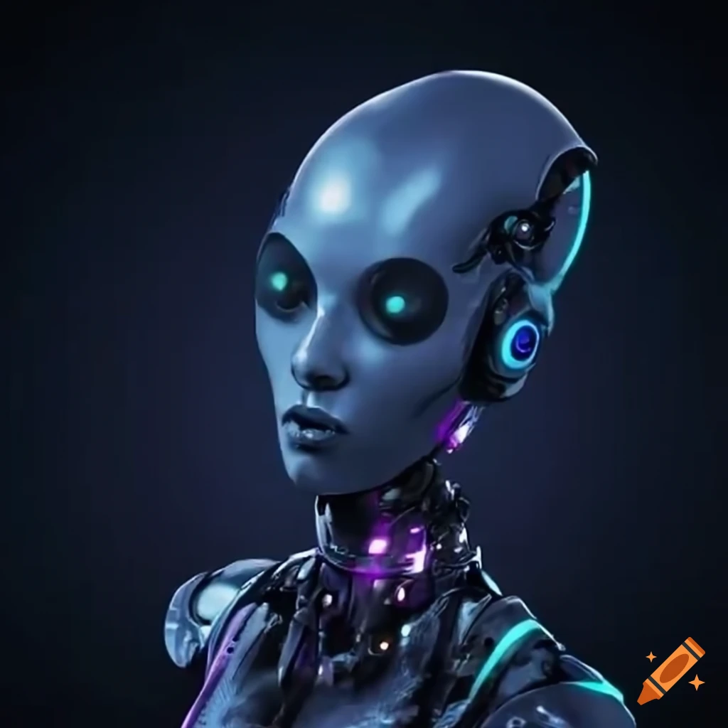 Futuristic robot dj dancer with aliens on Craiyon