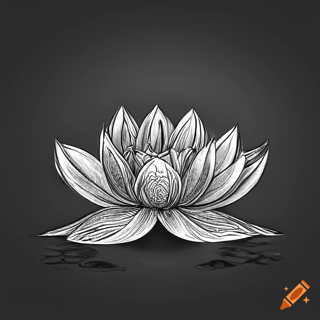 Simple lotus flower