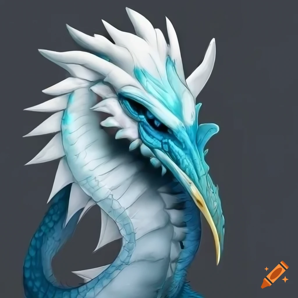 feathered dragon with a beak