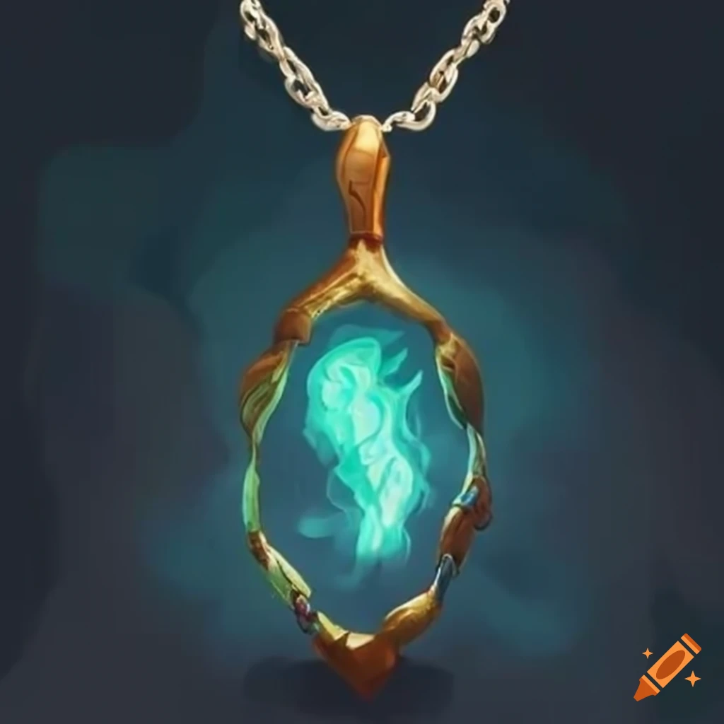 Blue sapphire tear necklace. Fantasy item 3d design. ilustración de Stock |  Adobe Stock