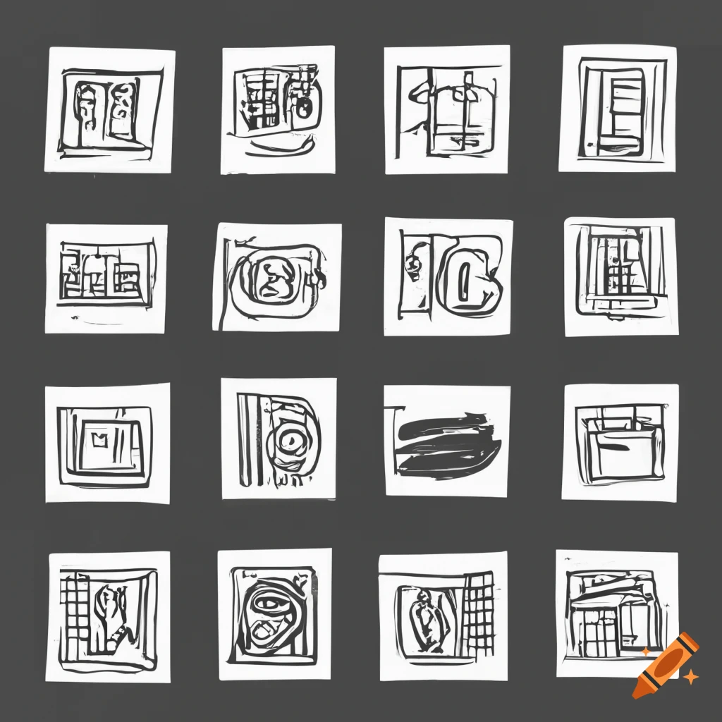 set of modern icons for technology and IT